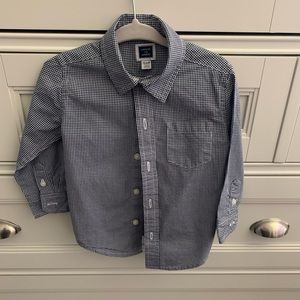 Janie and Jack. Button up size 12-18 months. Colors: navy and white